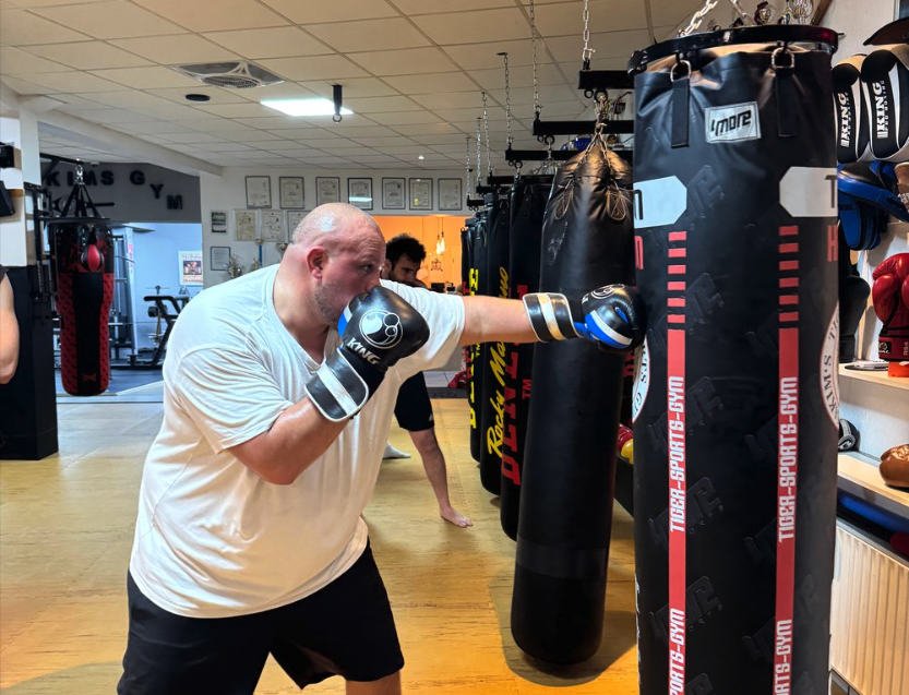 Einzeltraining am Sandsack