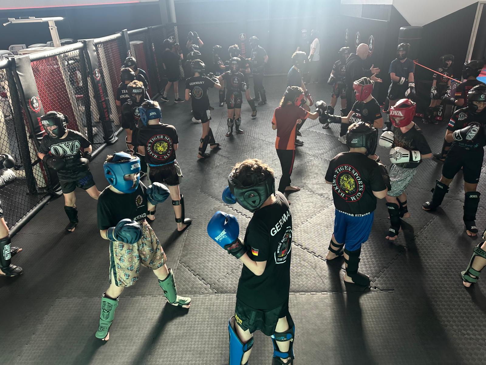 Sparring Action im Ring