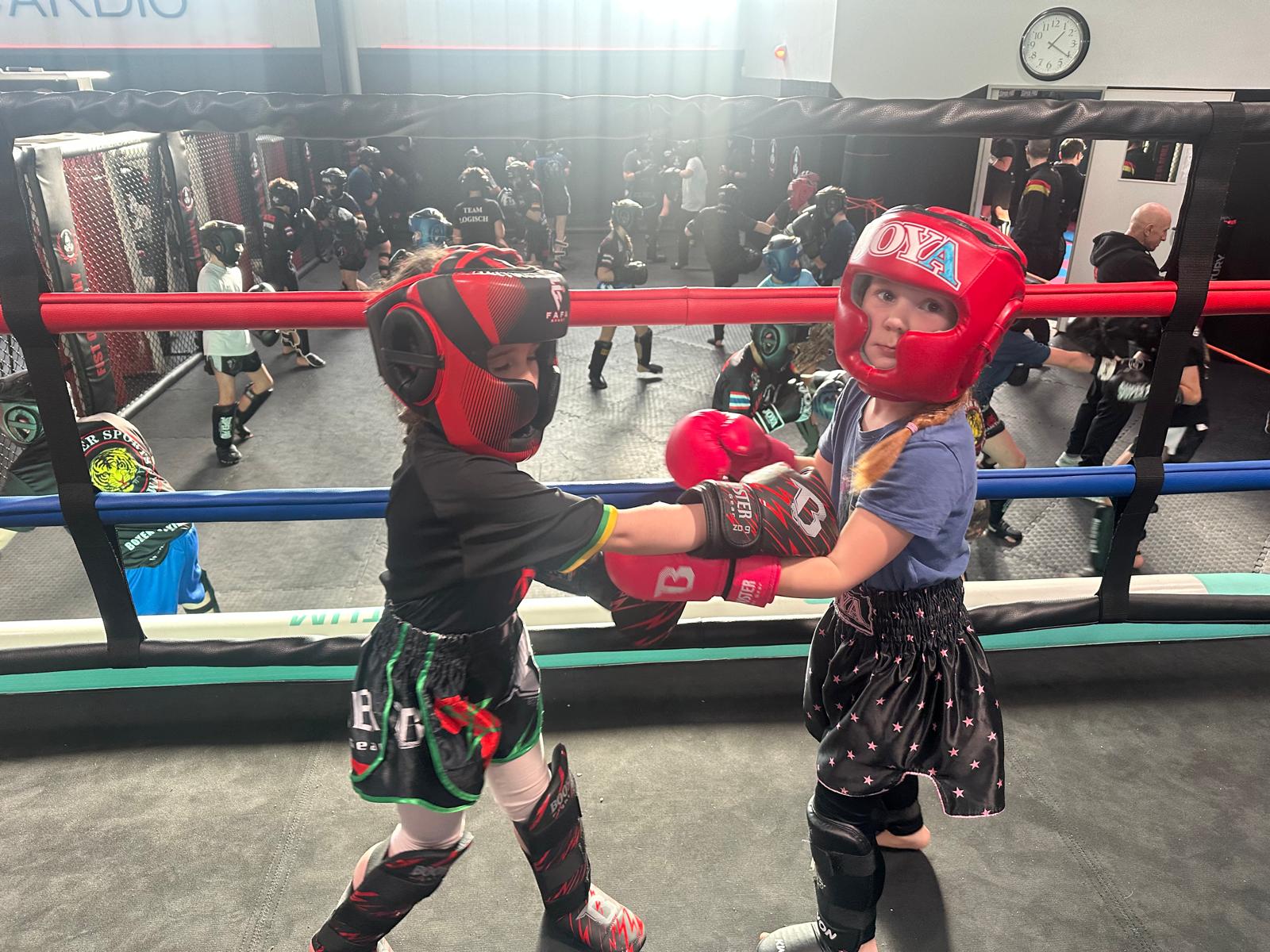 Kids Sparring im Ring
